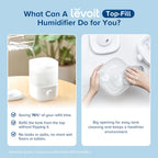 LEVOIT Top Fill Humidifiers for Bedroom, 2.5L Tank for Large Room