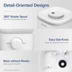 LEVOIT Top Fill Humidifiers for Bedroom, 2.5L Tank for Large Room