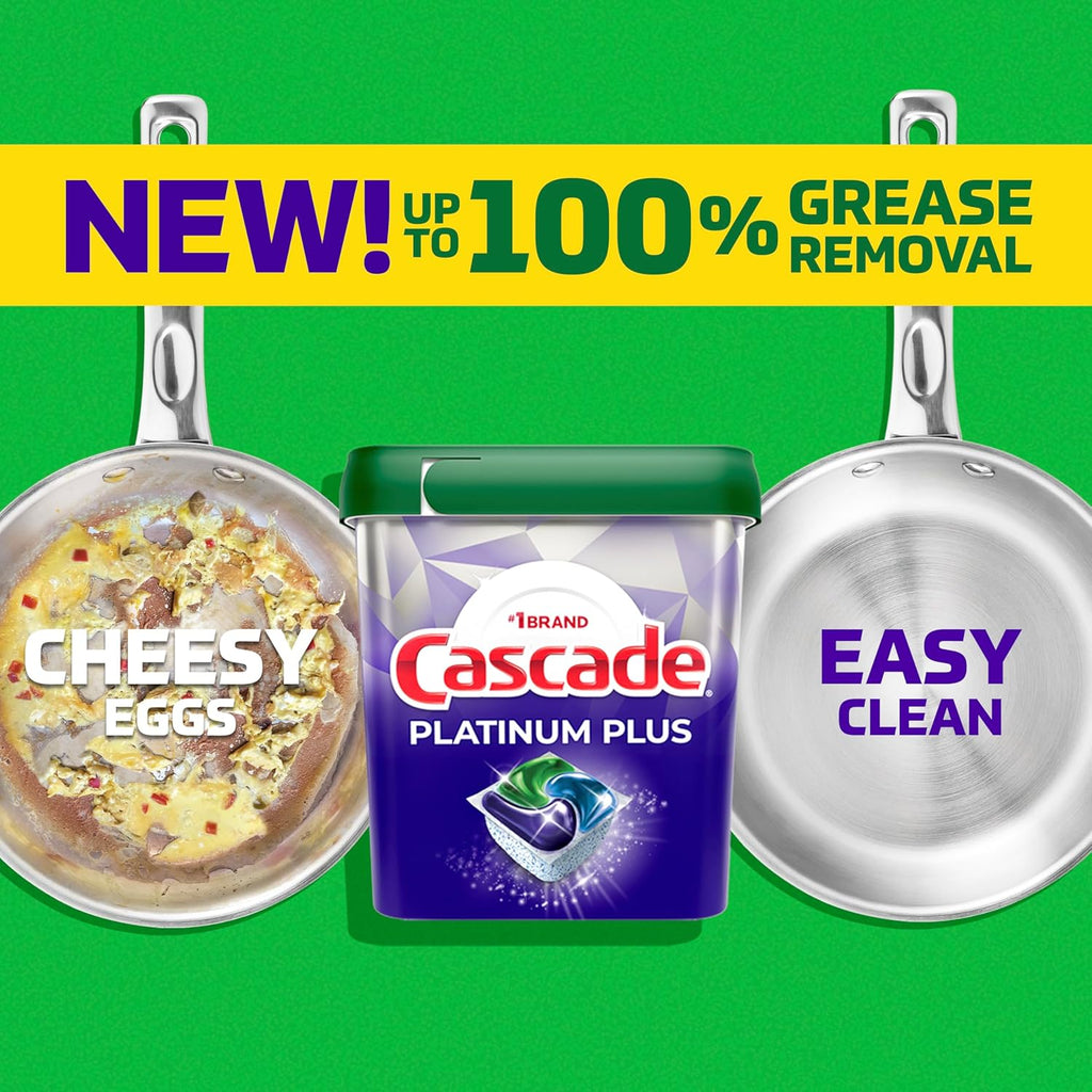 Dishwasher Pods, Dish Detergent Soap, Clean Scent, 124Count (62Count*2pack)