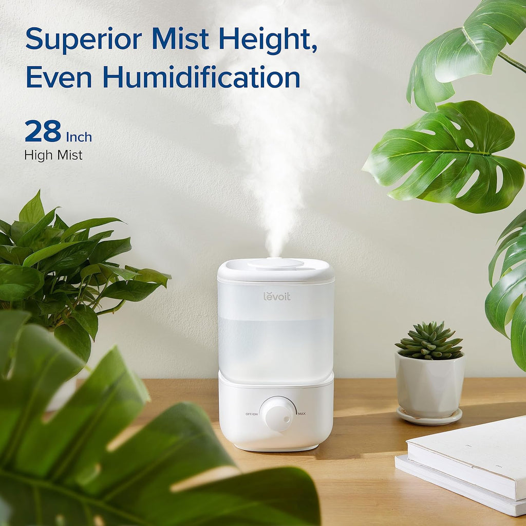 LEVOIT Top Fill Humidifiers for Bedroom, 2.5L Tank for Large Room