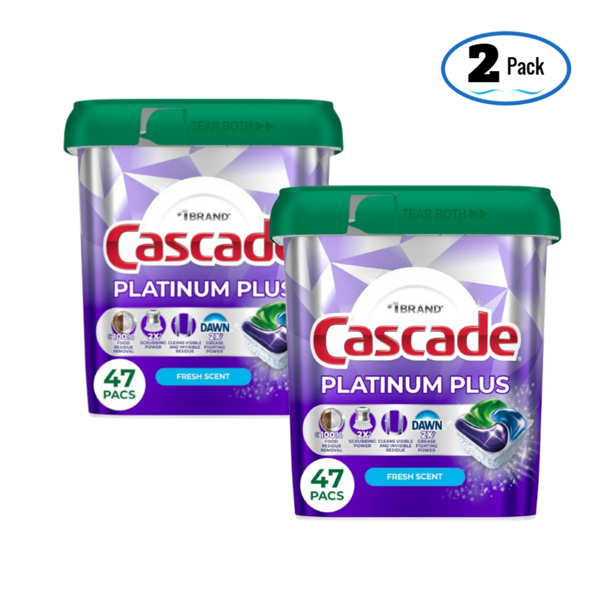 Dishwasher Pods, Dishwasher Detergent, Dish Detergent Soap, Fresh, 94Count (47Count*2pack)